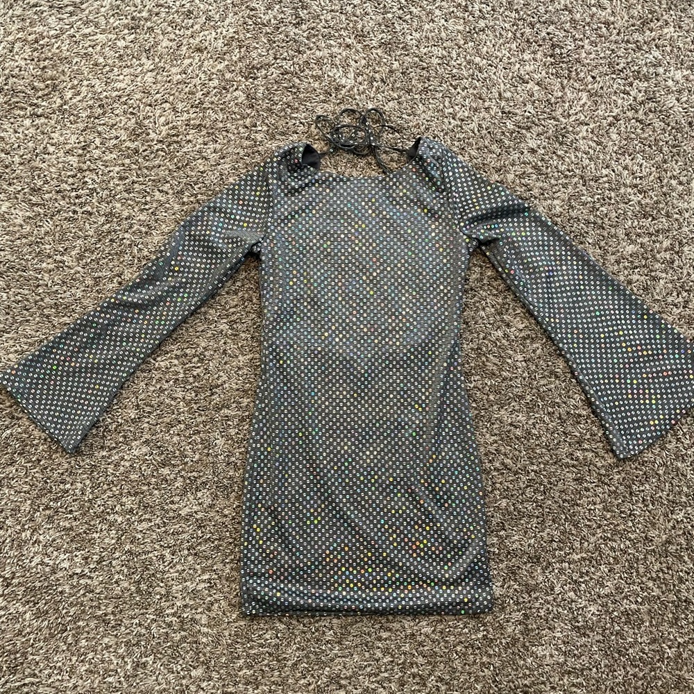 Bell sleeve sequin mini dress size medium